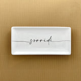 VASSOIO RETTANGOLARE CALLIGRAFA SORRIDI