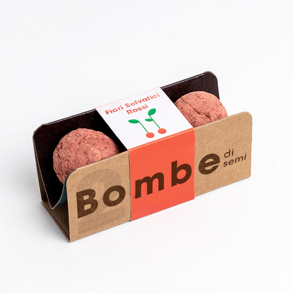BOMBE DI SEMI FIORI SILVESTRI ROSSI