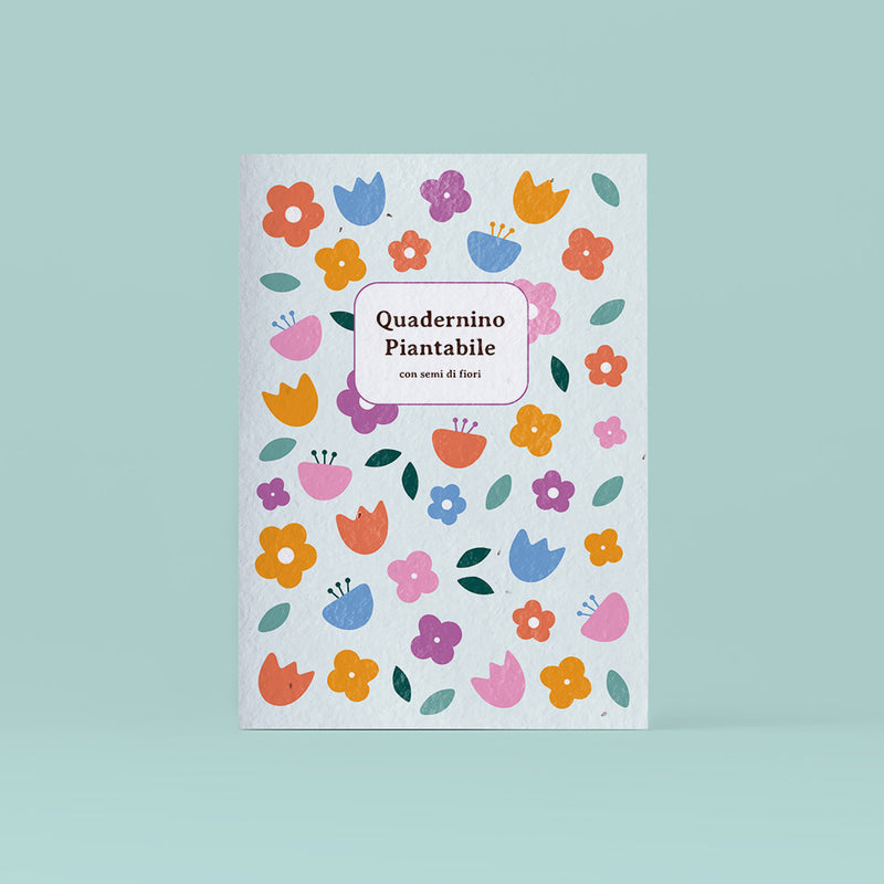 QUADERNINO PIANTABILE - CON SEMI DI FIORI