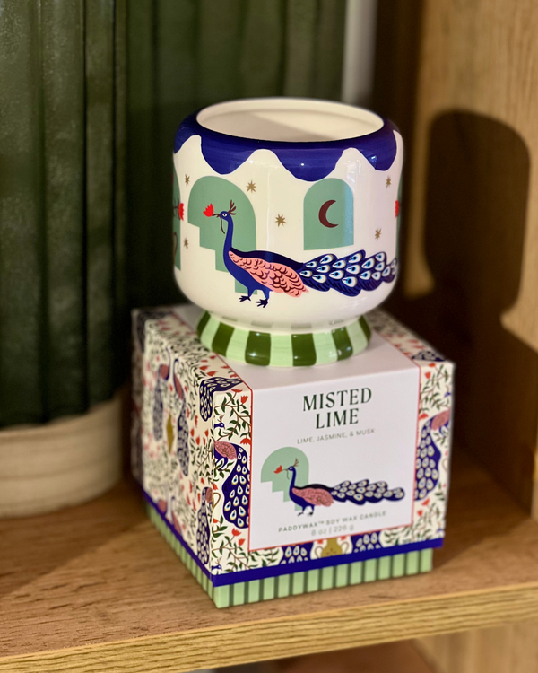 A DOPO CANDELA PROFUMATA IN CERAMICA LIME, JASMINE E MUSCHIO