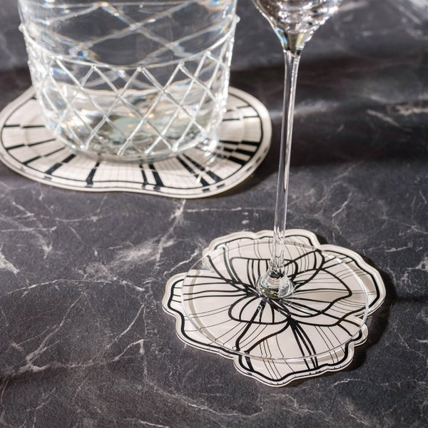 LE JARDIN SET 6 SOTTOBICCHIERI TRASPARENTE