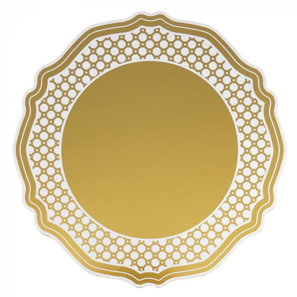 SET 2 SOTTOPIATTI NATALIZI ORO