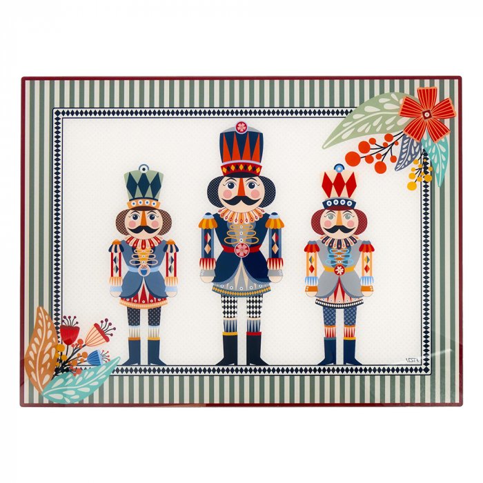 SET 2 TOVAGLIETTE NATALIZIE SCHIACCIANOCI