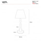 LAMPADA DA TAVOLO BRIGHELLA PICCOLA FOULARD