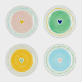 Set 4 Piattini Sway And Nook – Piatti in Ceramica Dipinti a Mano 15 cm