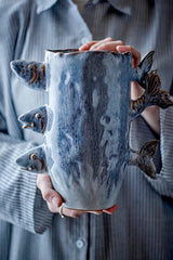 TACE VASE BLUE